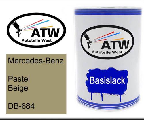 Mercedes-Benz, Pastel Beige, DB-684: 500ml Lackdose, von ATW Autoteile West.